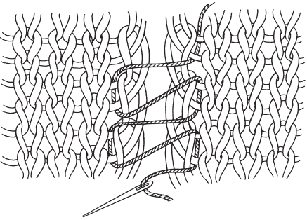 Как сшить вязаные детали между собой невидимым швом иглой по кромке фото пошагово