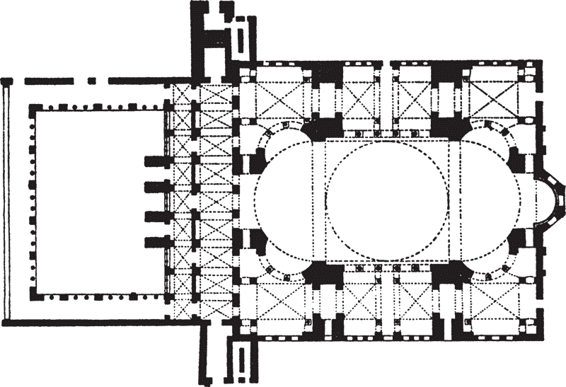 Храм св софии в константинополе план