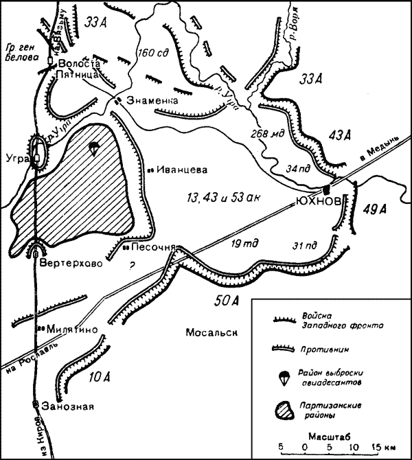 Карта калужской области 1942 года