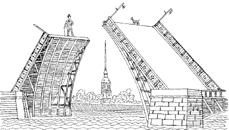 Как нарисовать раздвижной мост в санкт петербурге