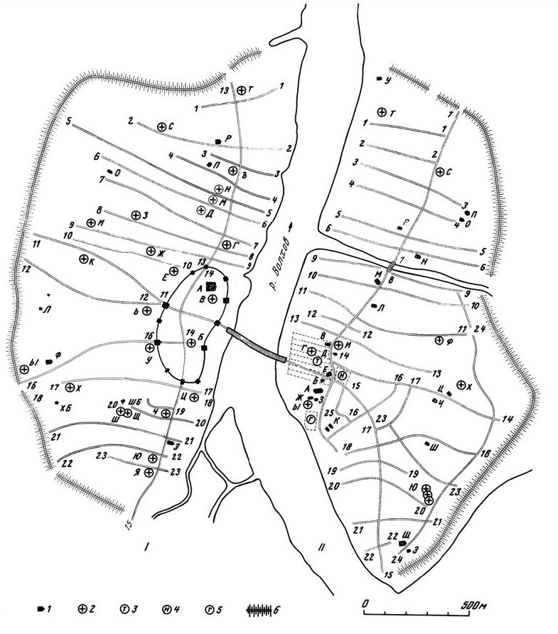 Карта схема древнего новгорода
