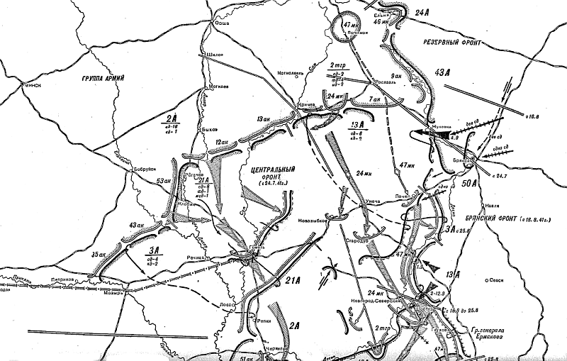 Орловская операция карта
