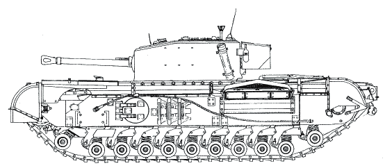 Чертеж танка черчилль