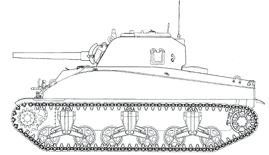 Нарисовать американский танк