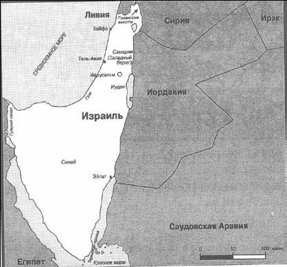 Карта израиля после шестидневной войны