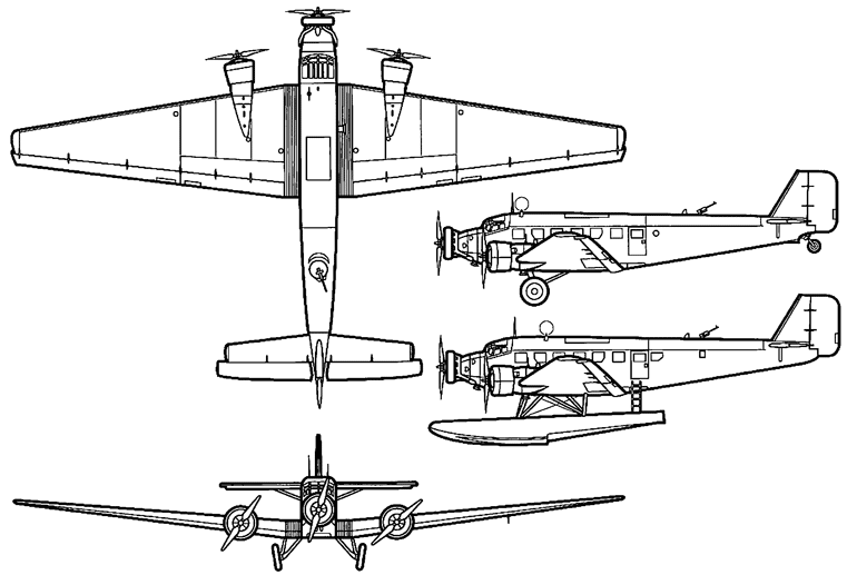 Юнкерс 52 схема