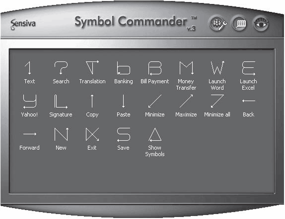 Символы программа. Glyphs программа. Western software symbols.