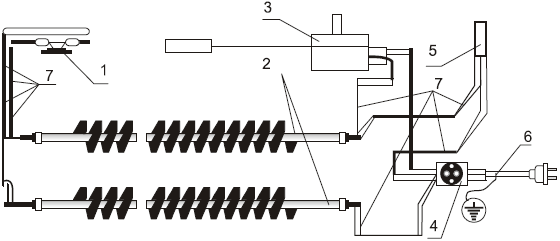 схема конвектора электрического