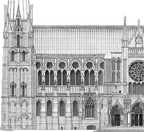 Шартрский собор чертежи