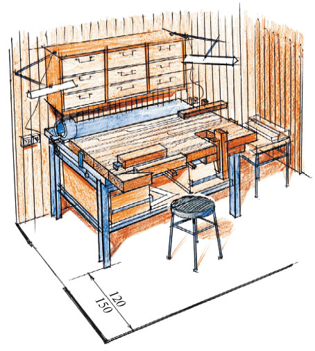 Проект столярной мастерской чертежи