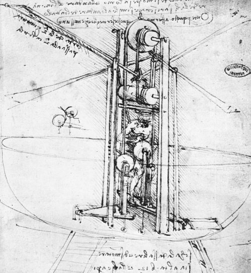 Когда леонардо да винчи сидел над чертежами летательной