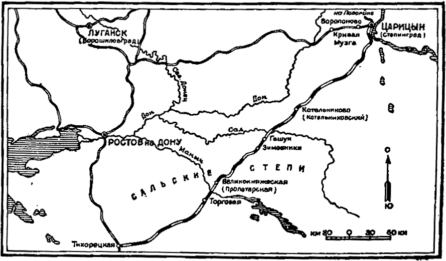 Оборона царицына карта