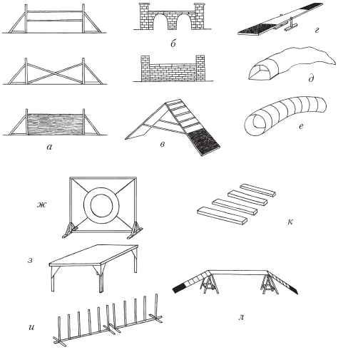 Полоса препятствий для собак чертежи