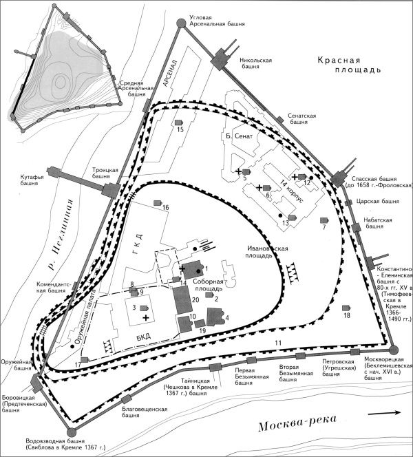 План кремля 16 века