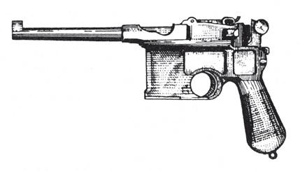 Рисунок пистолета маузер