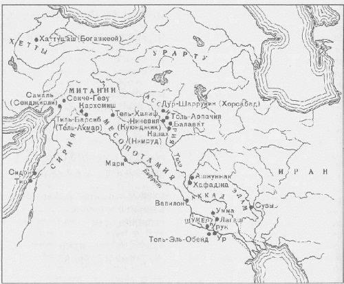 Карта древнего востока 5 класс история