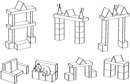 Схемы построек из деревянного конструктора в средней группе