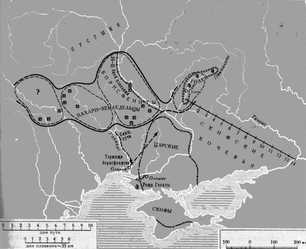 Скифский поход дария карта