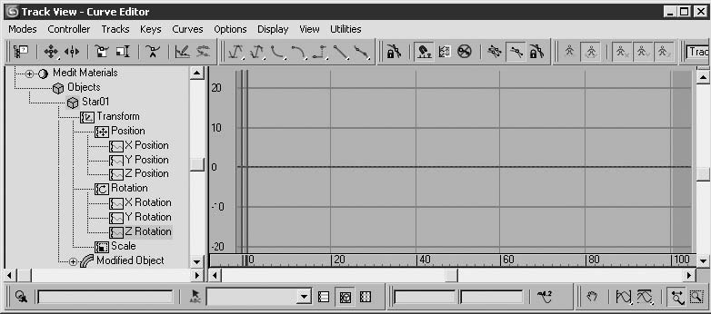 Curve editor. Книга 3d Max 2008. Simple track Editor.