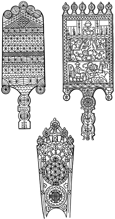 Прялки старинные рисунок