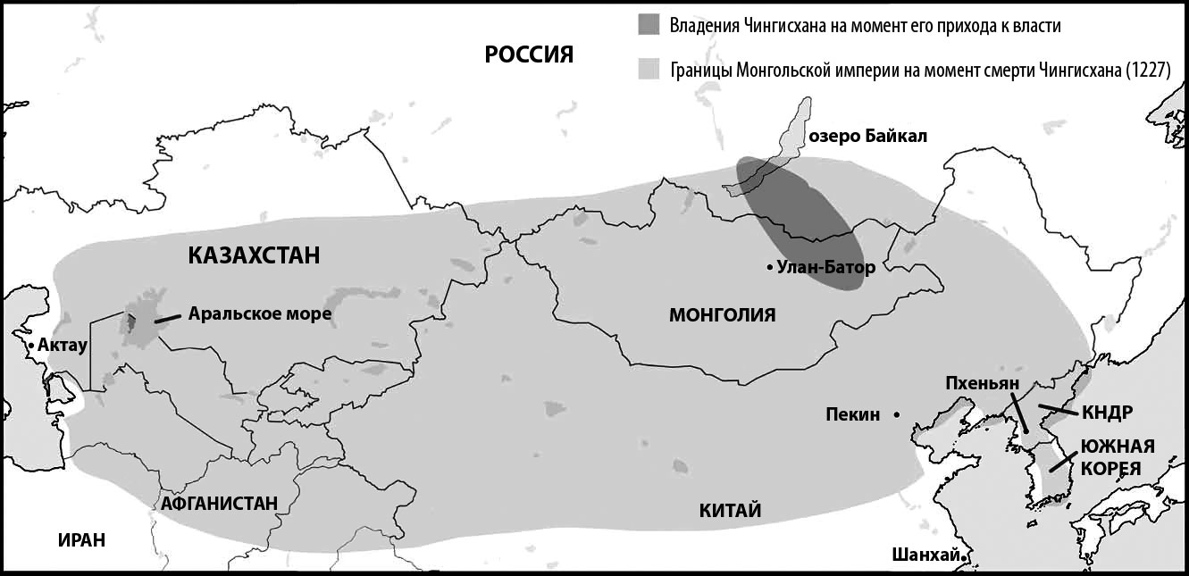 Карта владений чингисхана