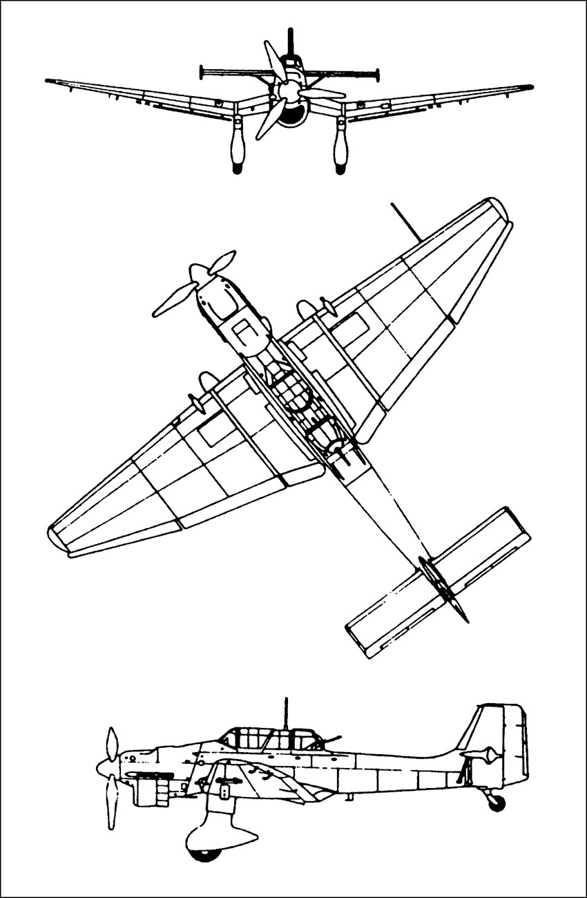 Чертеж ju 87