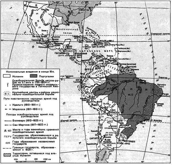 Карта южной америки в 19 веке