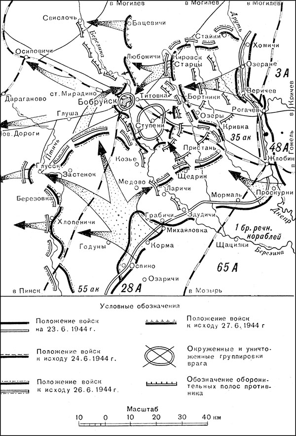 Карта вов 1944 багратион