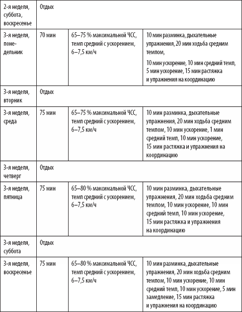 Скандинавская ходьба план занятий