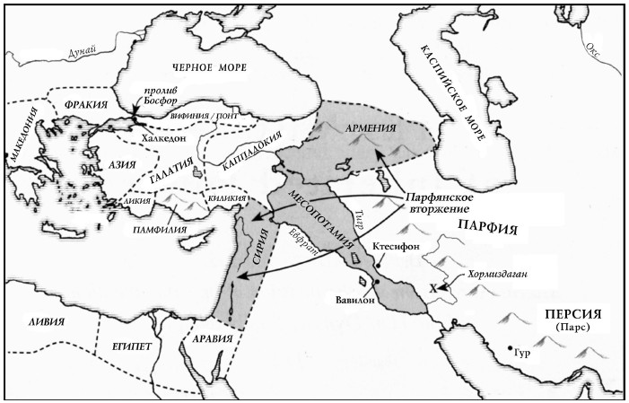 Парфянское царство карта