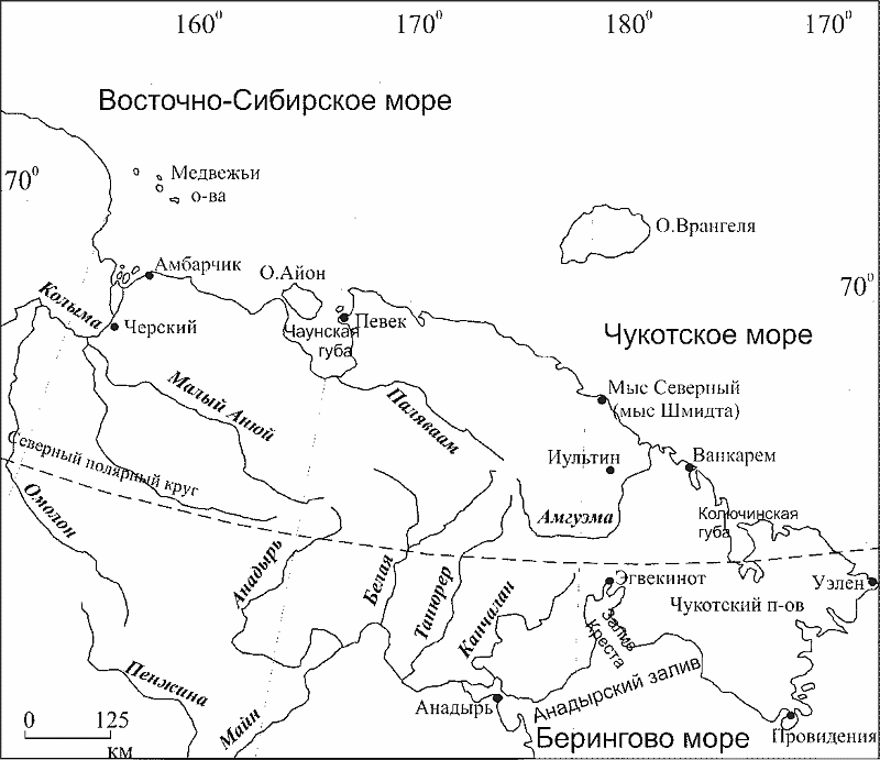 Карта черский якутия