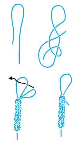 Как завязать узел из косичек