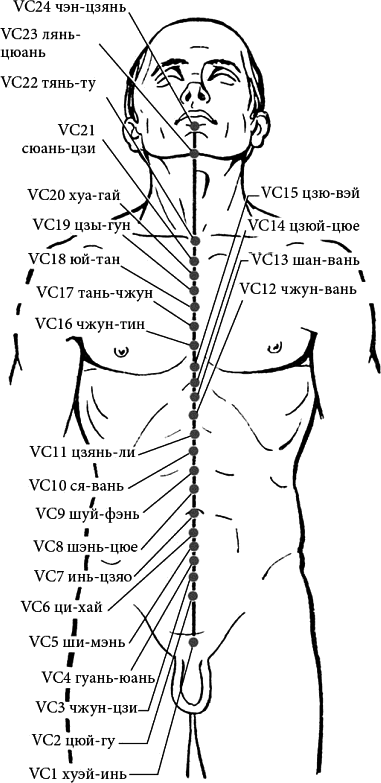 Книга точки ци. Передне срединный Меридиан точка акупунктуры. Точка vc3 Чжун-Цзи. Меридиан переднесрединный точка VC.3. Переднесрединный Меридиан точки и показания.