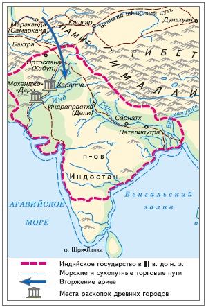 Контурная карта индия и китай в древности