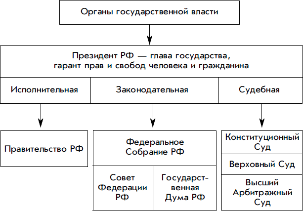 Органы государственной власти план егэ обществознание