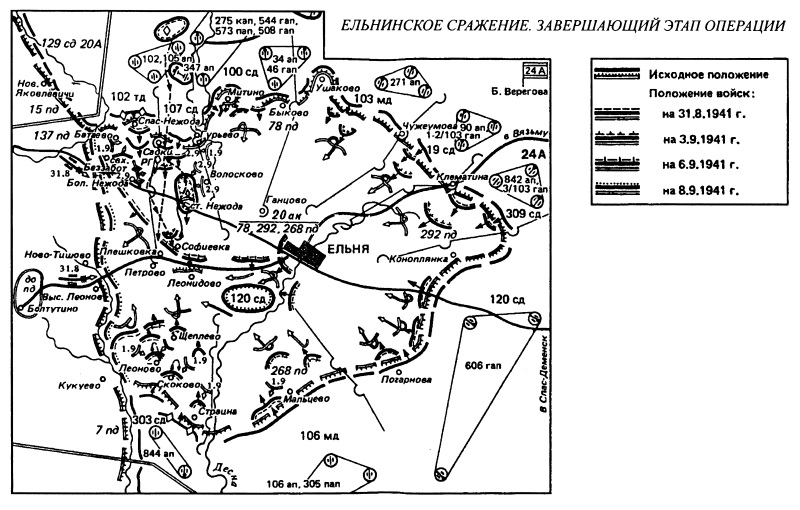 Смоленская операция карта