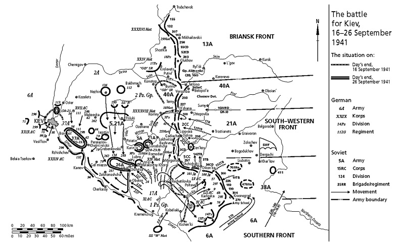 Карта киевский котел 1941 года