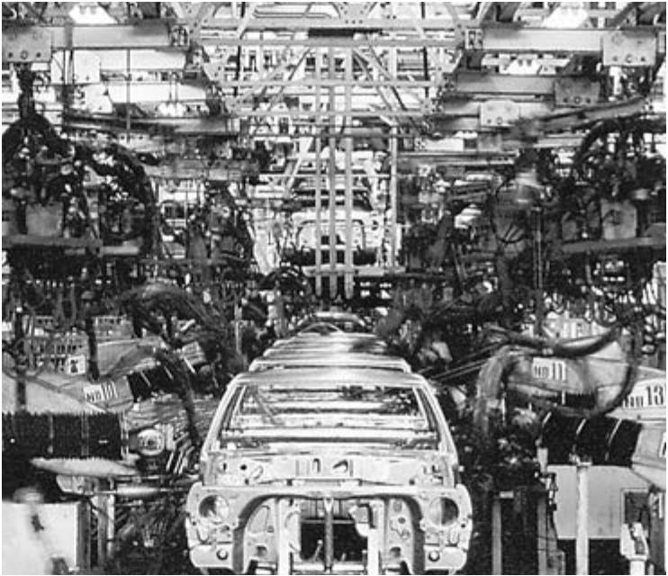Первая техническая революция. Конвейер Тойота 1970. Научно техническая революция 20 век. Научно-технический Прогресс Японии. Технический Прогресс 20 века.